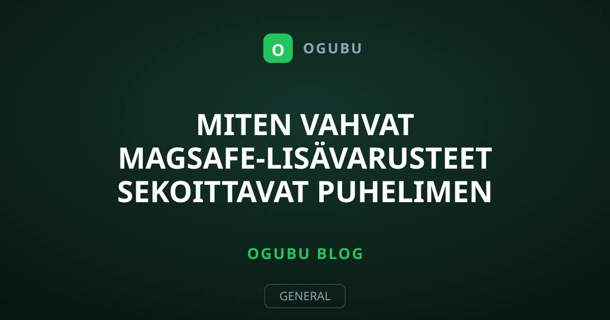 Miten vahvat MagSafe-lisävarusteet sekoittavat puhelimen kompassin?